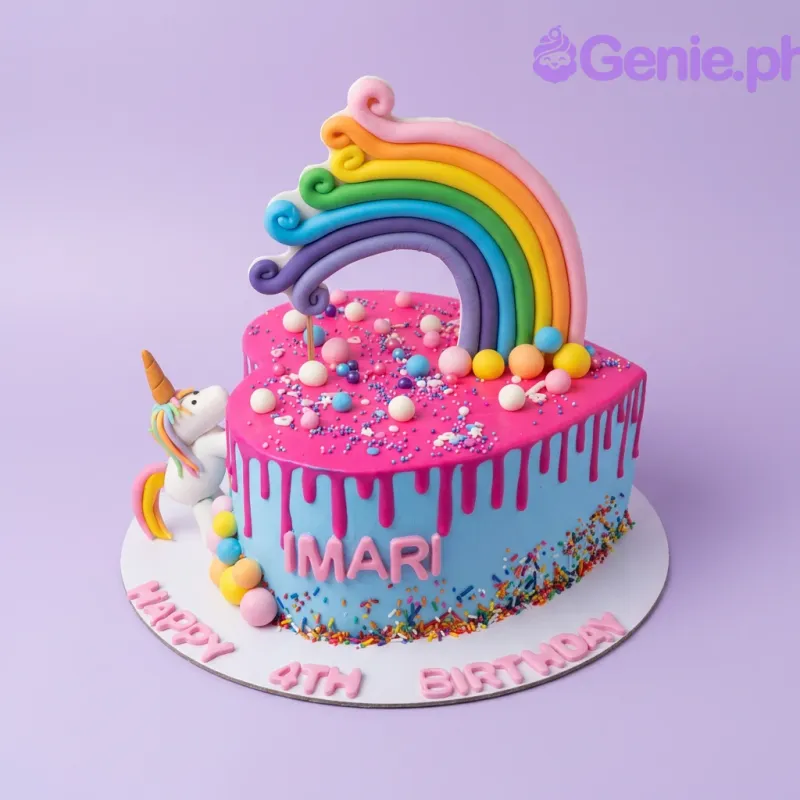 Unicorn Rainbow Cake