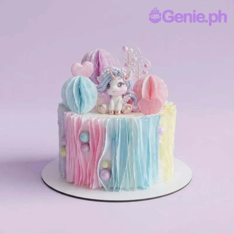 Unicorn Ruffles Cake Unicorn Ruffles Cake