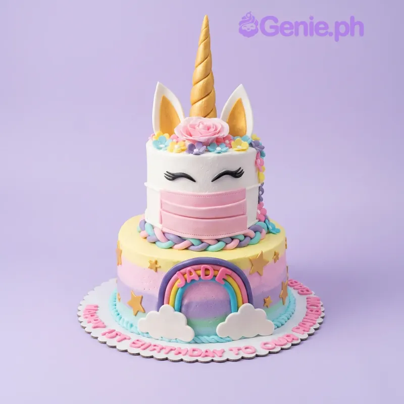 Unicorn Quarantine Cake Design