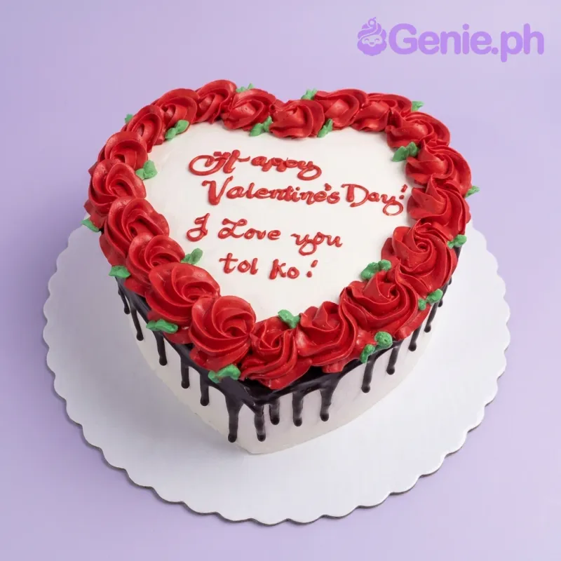 Valentine Heart Valentines Cake Design