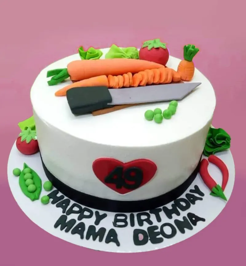 Vegetable Chef Cake