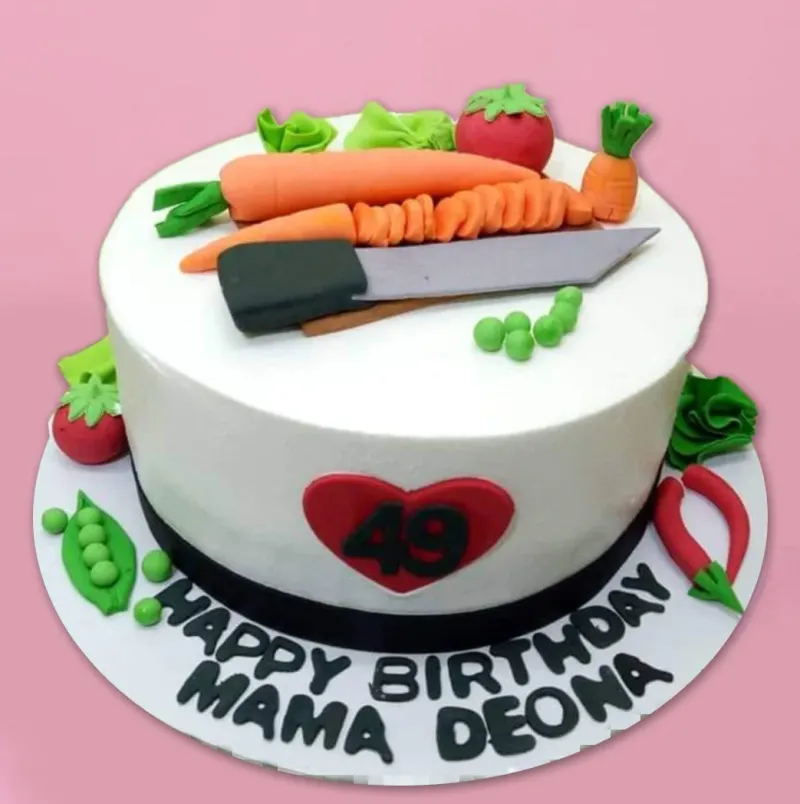 Vegetable Chef Cake