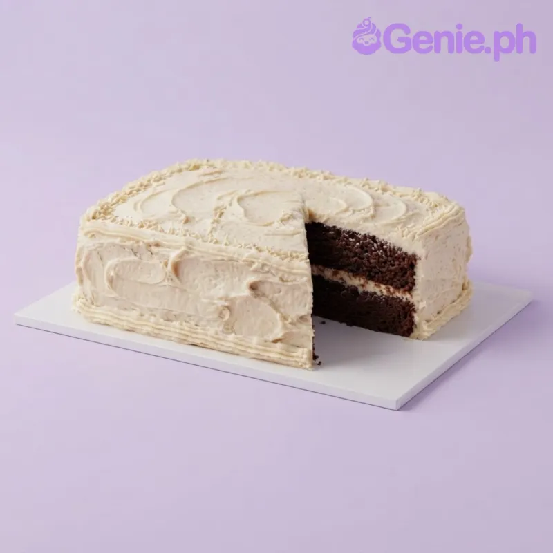 Champagne rectangle cake with smooth soft icing, champagne sprinkles, and piped borders
