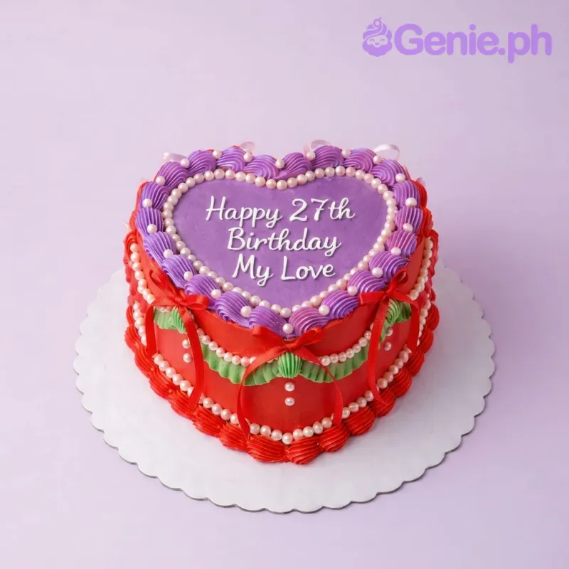 Vintage Heart Cake