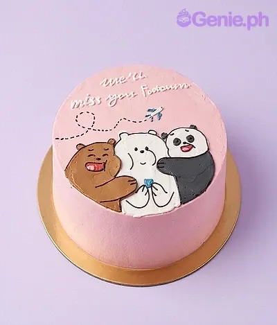 We Bare Bears Travel Cake Design