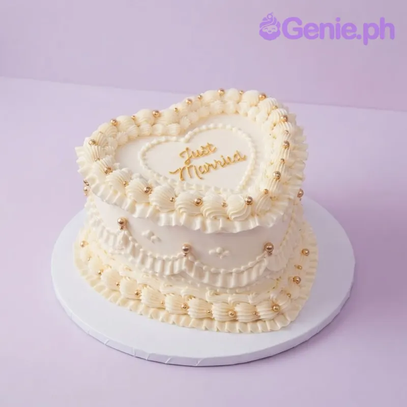 Wedding Heart Cake