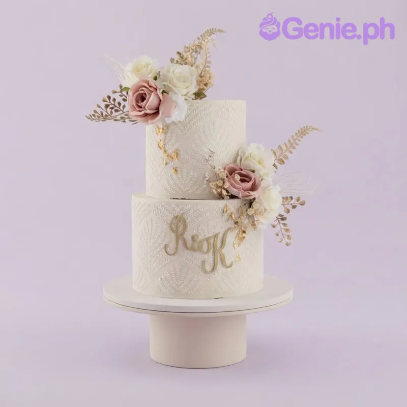 Wedding Monogram Cake Wedding Monogram Cake