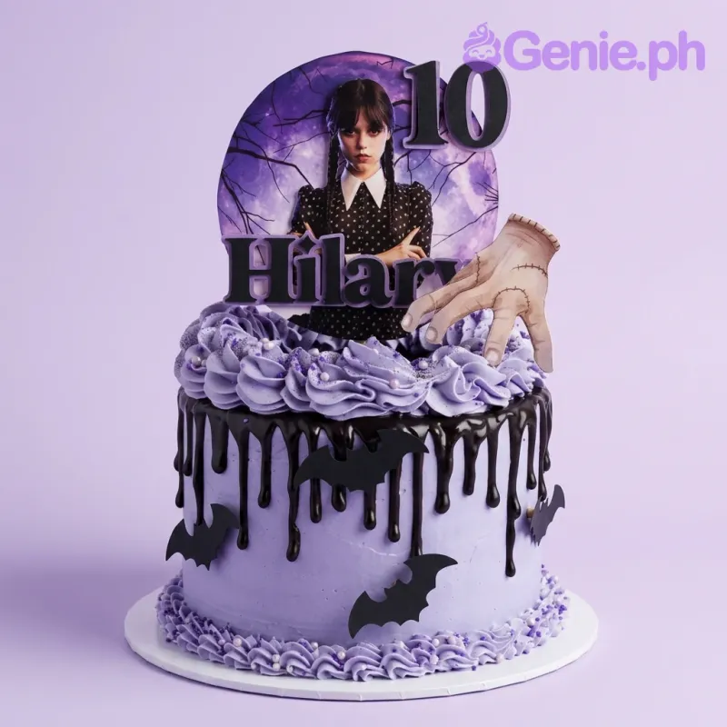 Wednesday Addams Cake