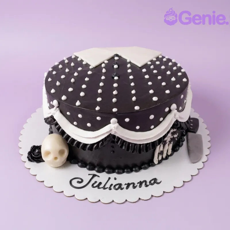 Wednesday Addams Cake