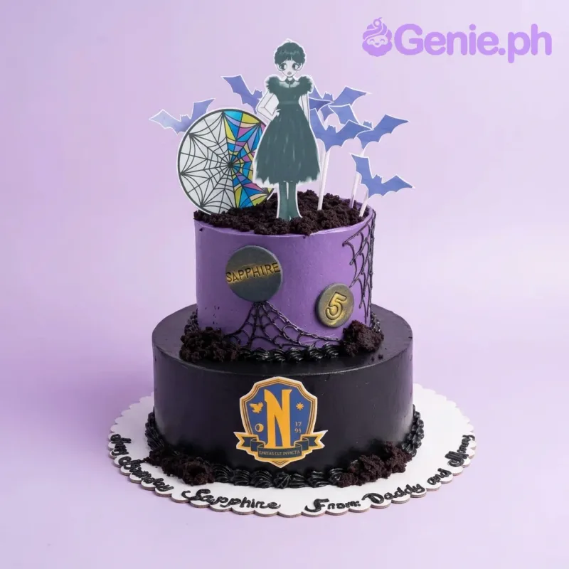 Wednesday Addams Cake