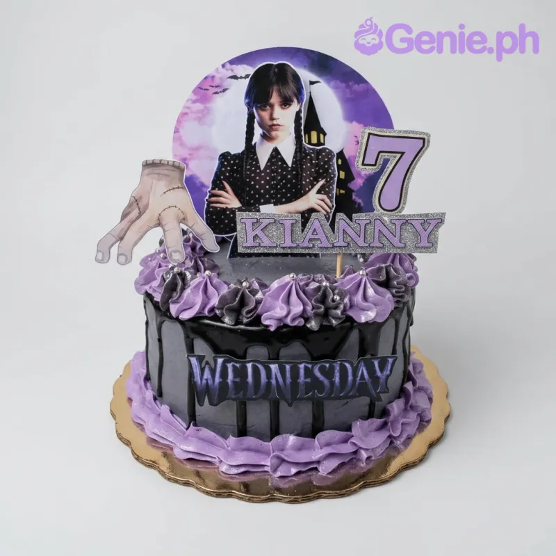 Wednesday Addams Cake