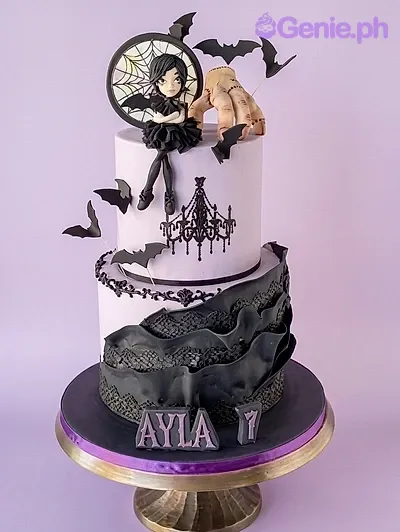 Wednesday Addams Cake