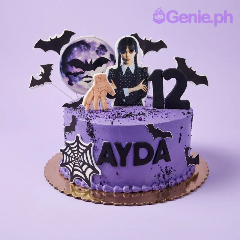Wednesday Addams Cake