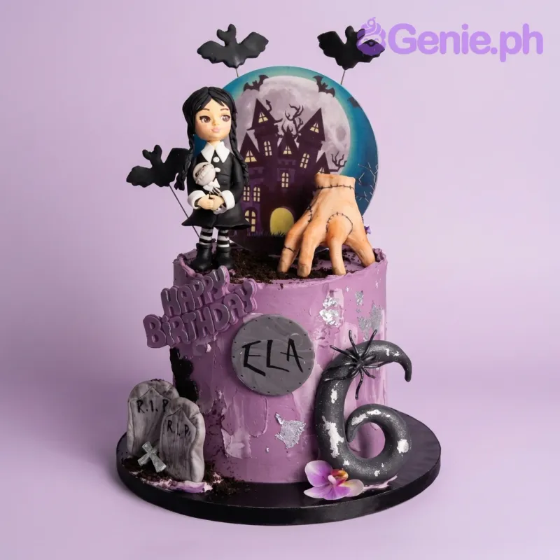 Wednesday Addams Cake