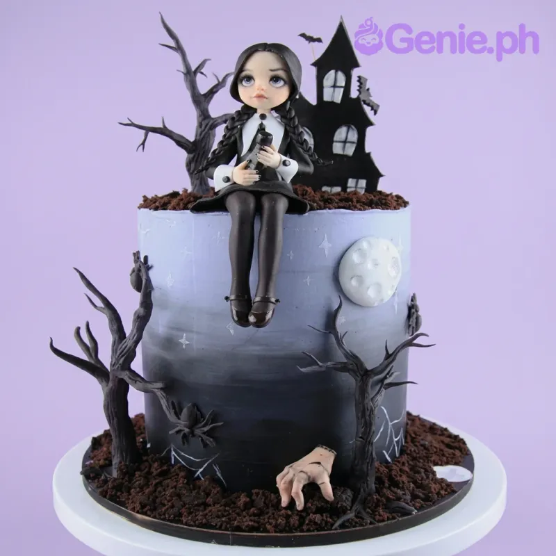 Wednesday Addams BL Cake Design