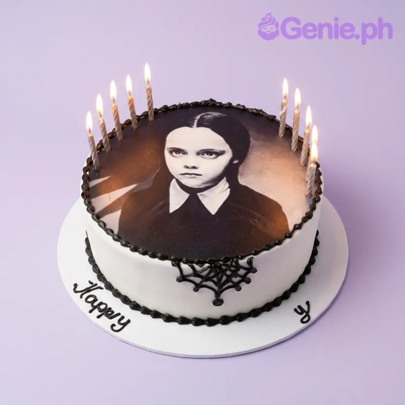 Wednesday Addams Cake