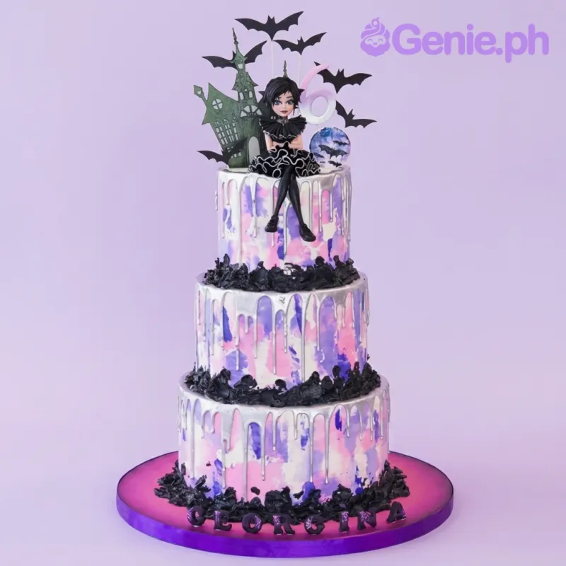 Wednesday Addams Cake
