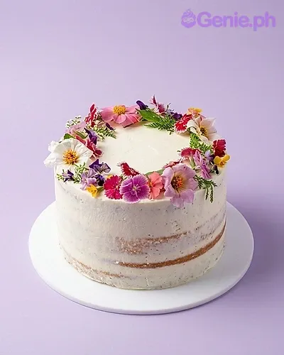 White Floral Cake