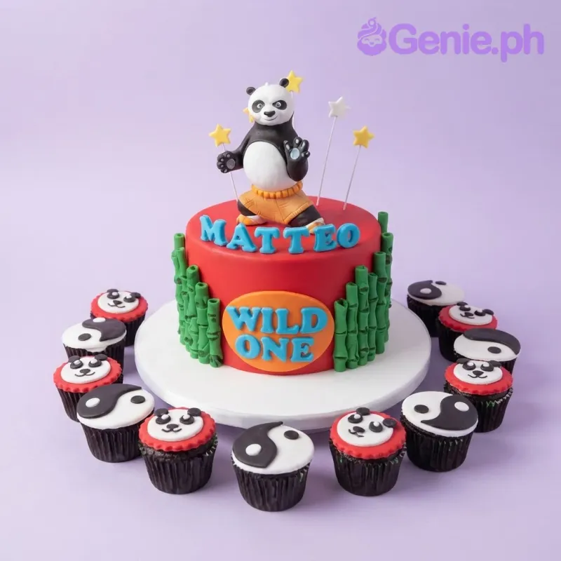 Wild One Panda Cake