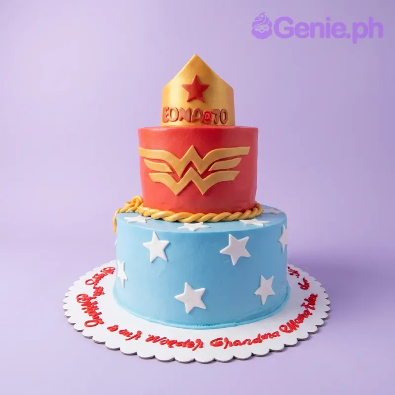 Wonder Woman Justice League Cake Design