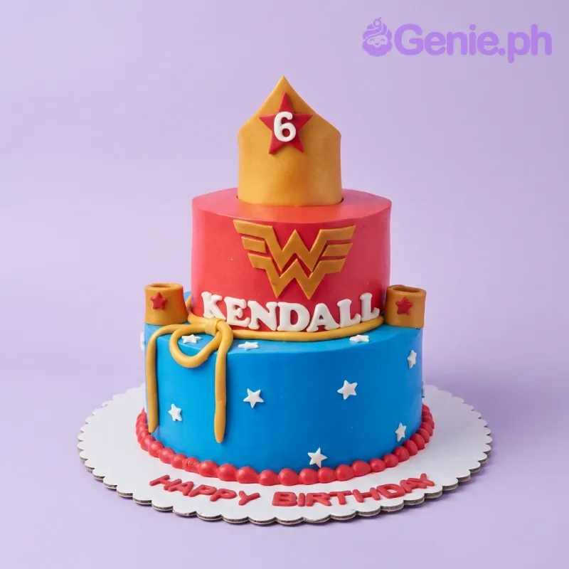 Wonder Woman Justice League Cake Design