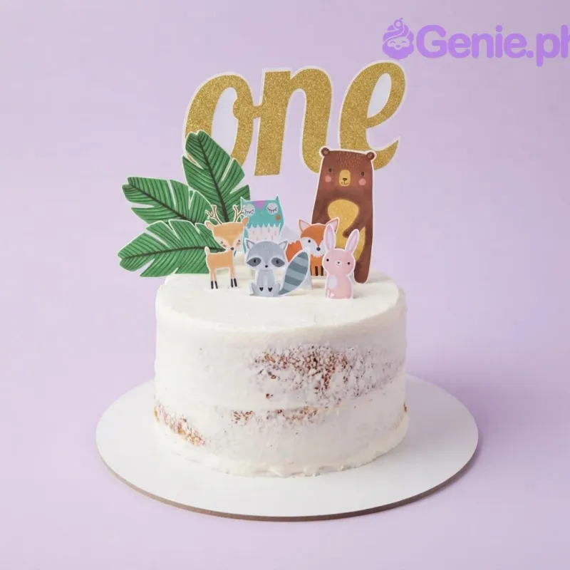 Woodland Animal One Cake Design