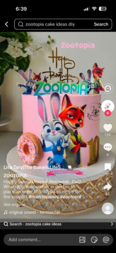 Zootopia Cake