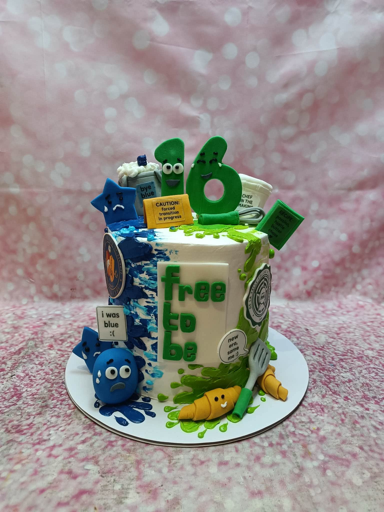 Finished custom cake