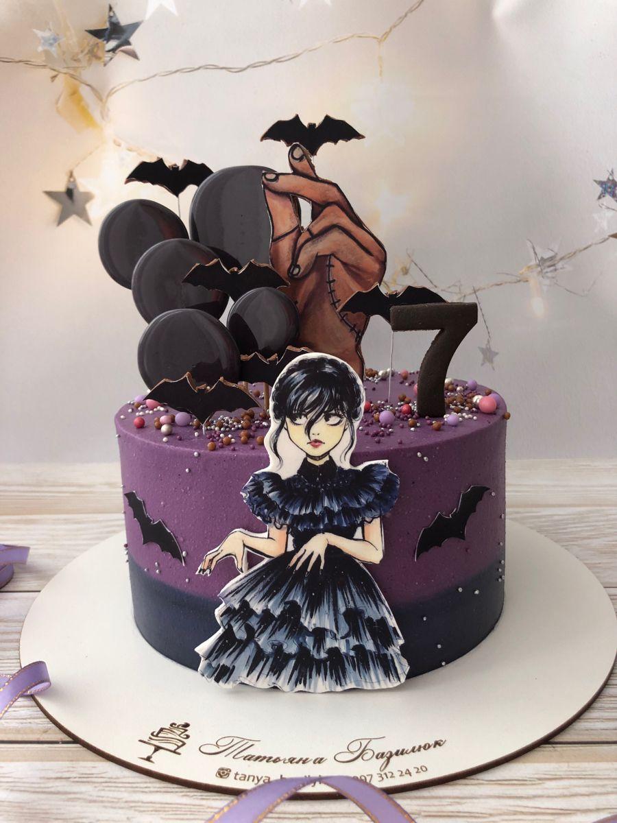 Cake 1 Tier - gold, dark, white theme with gold number 50 topper and gold sprinkles and small edible balls