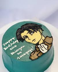 anime teal 1 Tier - colorful theme with anime character head and torso