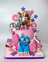 Blackpink Cat 1 Tier - blue, pink, silver theme with K-pop group characters and Blue cat character cutout