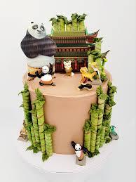 Kung Fu Panda 2 Tier Fondant - colorful theme with large panda character and small panda character