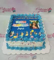 mermaid birthday Square - yellow theme with Happy Birthday banner and colorful sprinkles