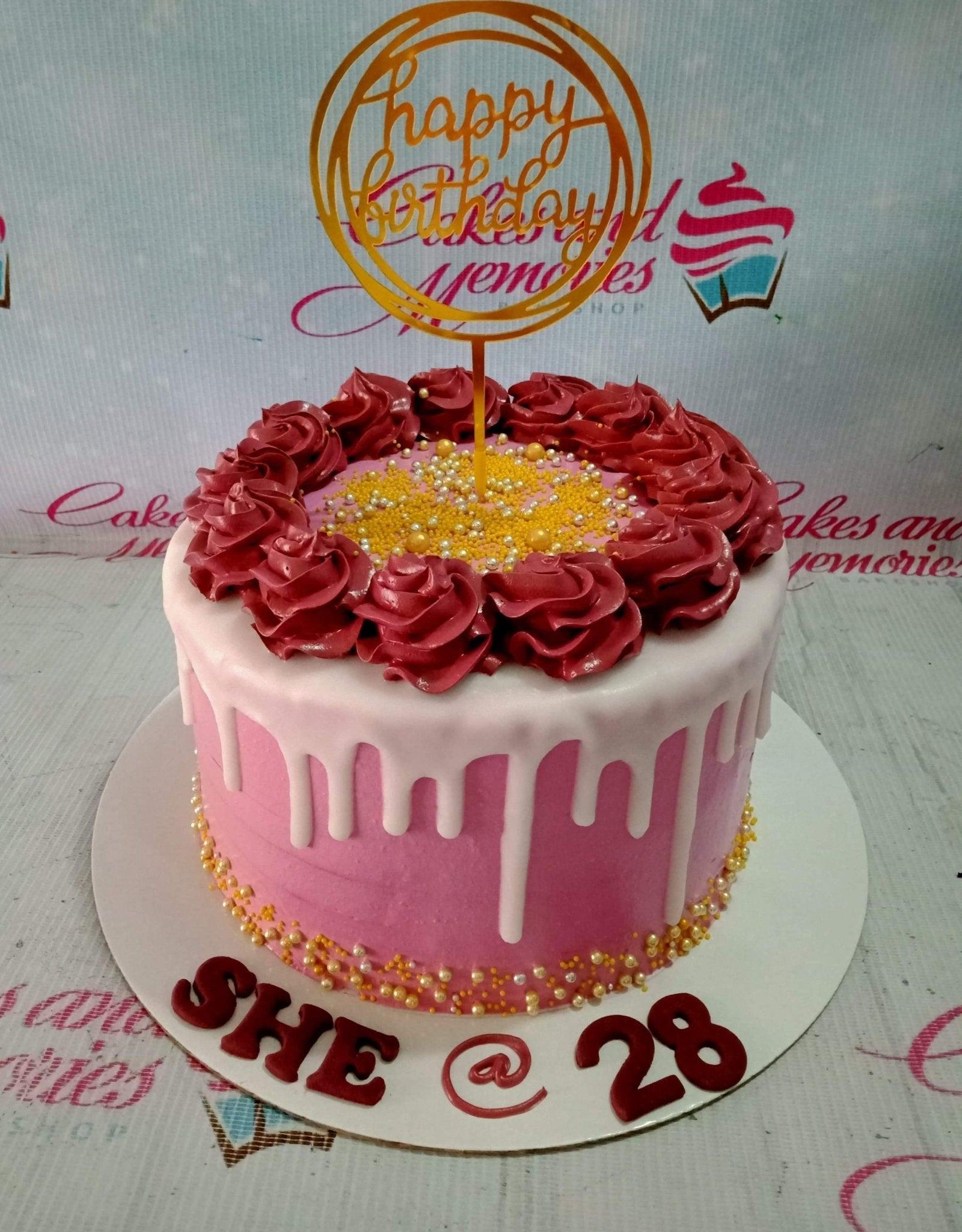 Pink Birthday Cake