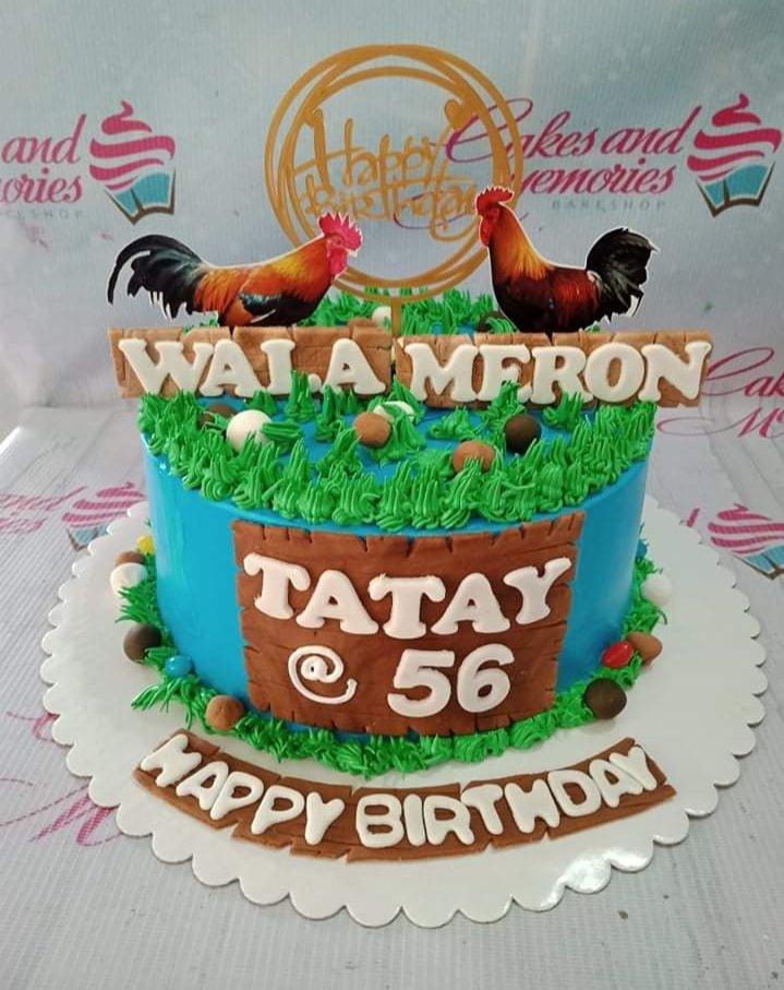 Rooster Birthday Cake